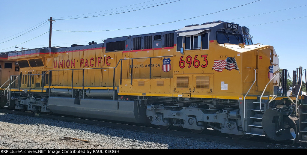 UP 6963 Brand New Rebuilt C44ACM April 29th, 2023 from Wabtec Locomotive Plant Fort Worth Texas 